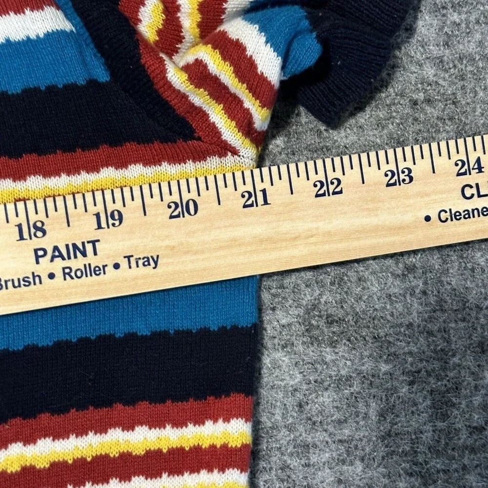 AMBSN California Polo Shirt Mens Medium Striped Knit Polo Cali West Coast - Picture 12 of 15